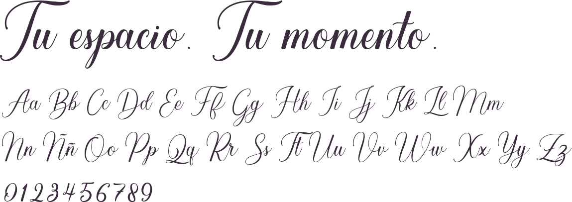 Muestra de la tipografía Ainslay