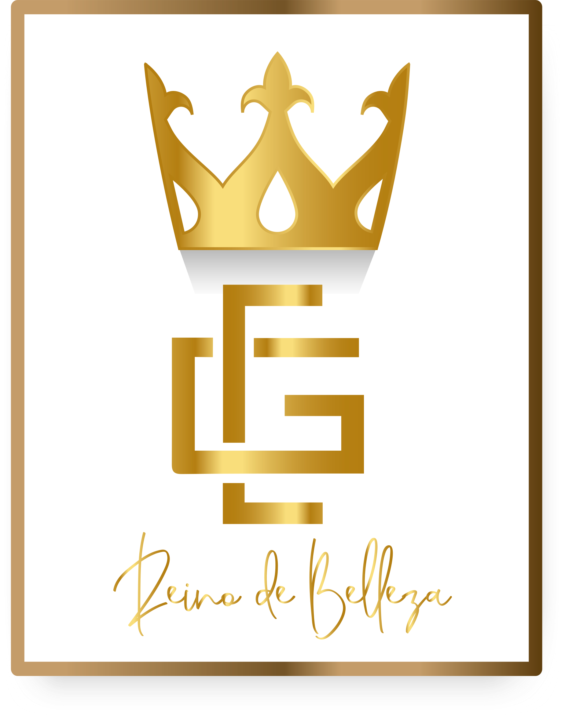 Logo en marco dorado