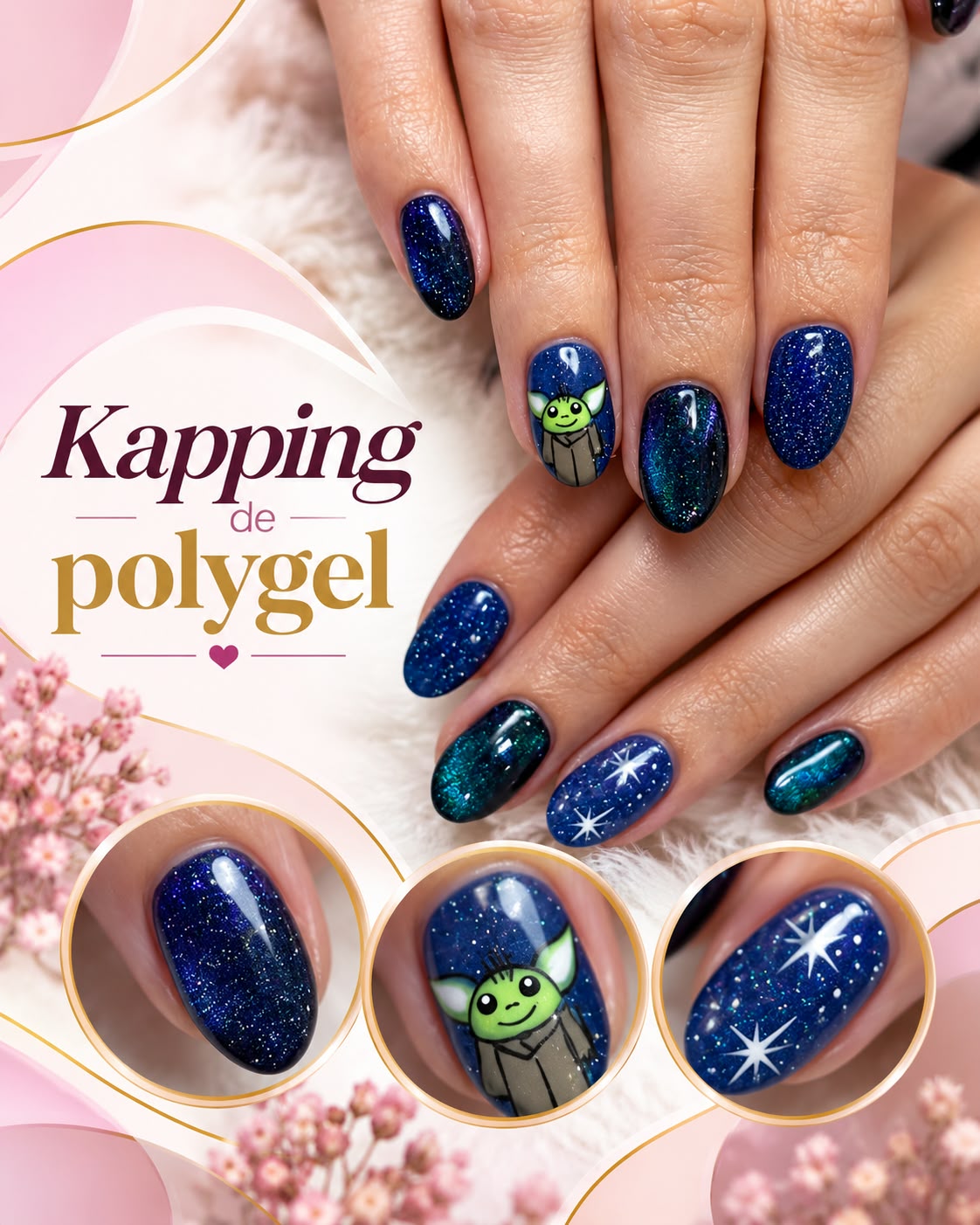 Kapping de Acrílico o Polygel en uñas, CG Reino de Belleza Las Condes